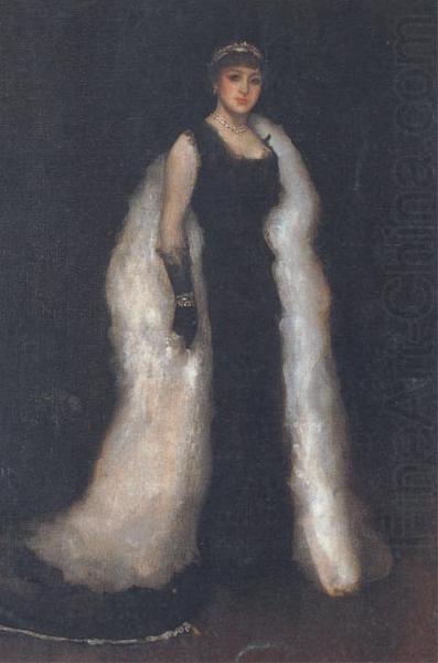 Arrangement in Black No 5:Lady Meux, James Abbot McNeill Whistler